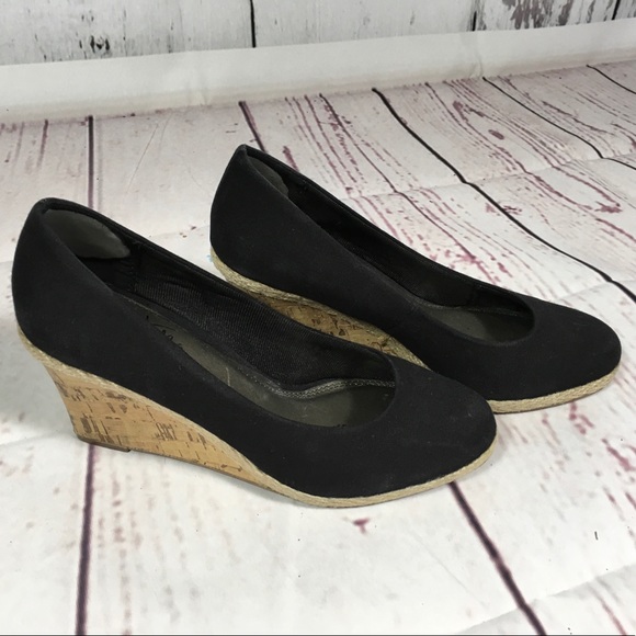 cork wedges closed toe